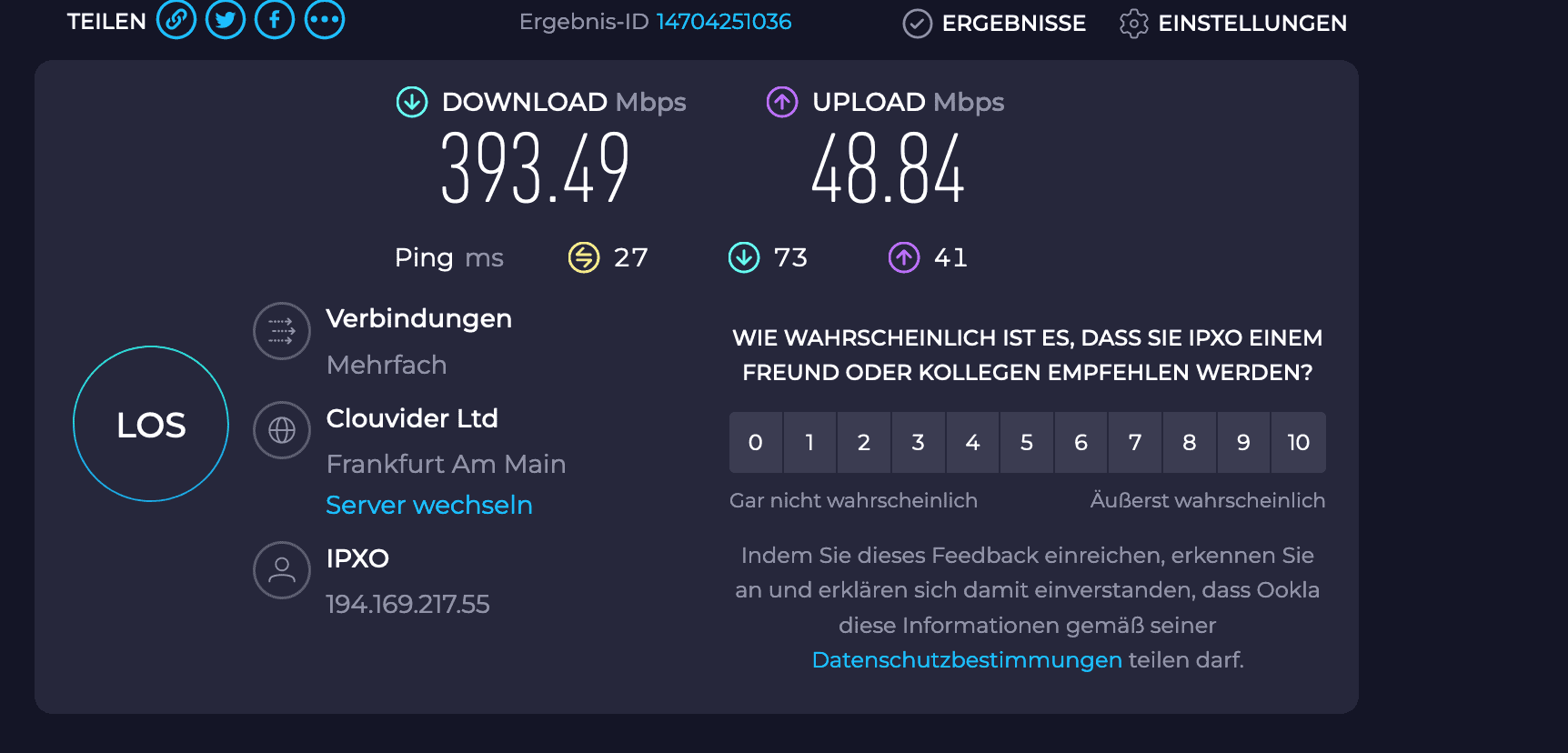 Screenshot 2023 05 07 at 06 32 41 Speedtest von Ookla Der umfassende Breitband Geschwindigkeitstest • techboys.de: Ratgeber für Netzwerksicherheit, VPNs & IPTV